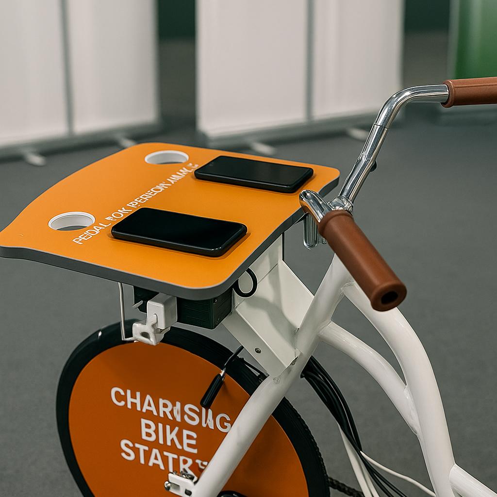Guests competing to recharge their devices at a Recharge Station Challenge event, with branded stations and high-energy fun.